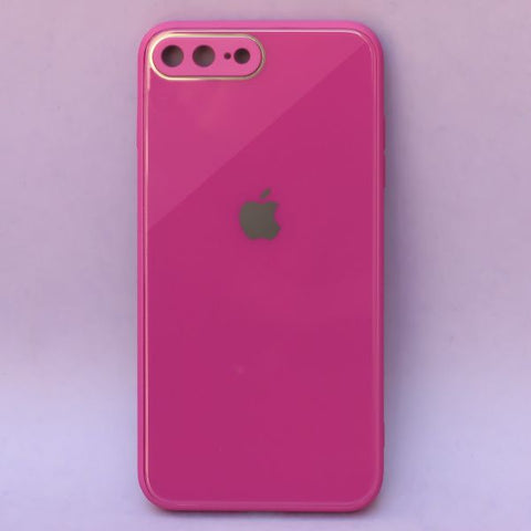 Dark Pink camera Safe mirror case for Apple Iphone 7 Plus