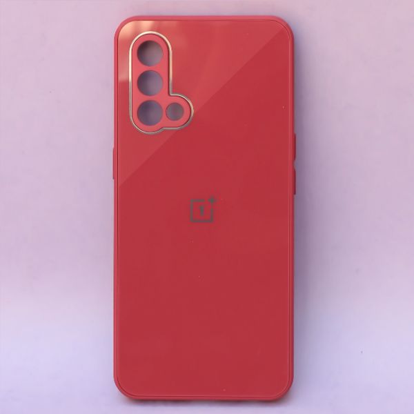 Red camera Safe mirror case for Oneplus Nord CE