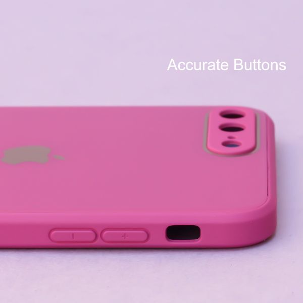 Dark Pink camera Safe mirror case for Apple Iphone 7 Plus