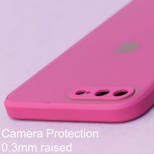 Dark Pink camera Safe mirror case for Apple Iphone 7 Plus