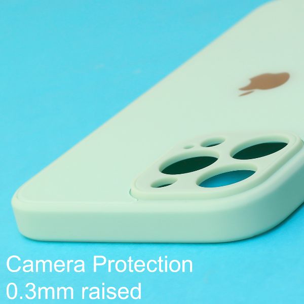 Sea Green camera Safe mirror case for Apple Iphone 12 Pro