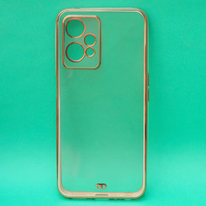 White Electroplated Transparent Case for Realme 9 Pro 5G