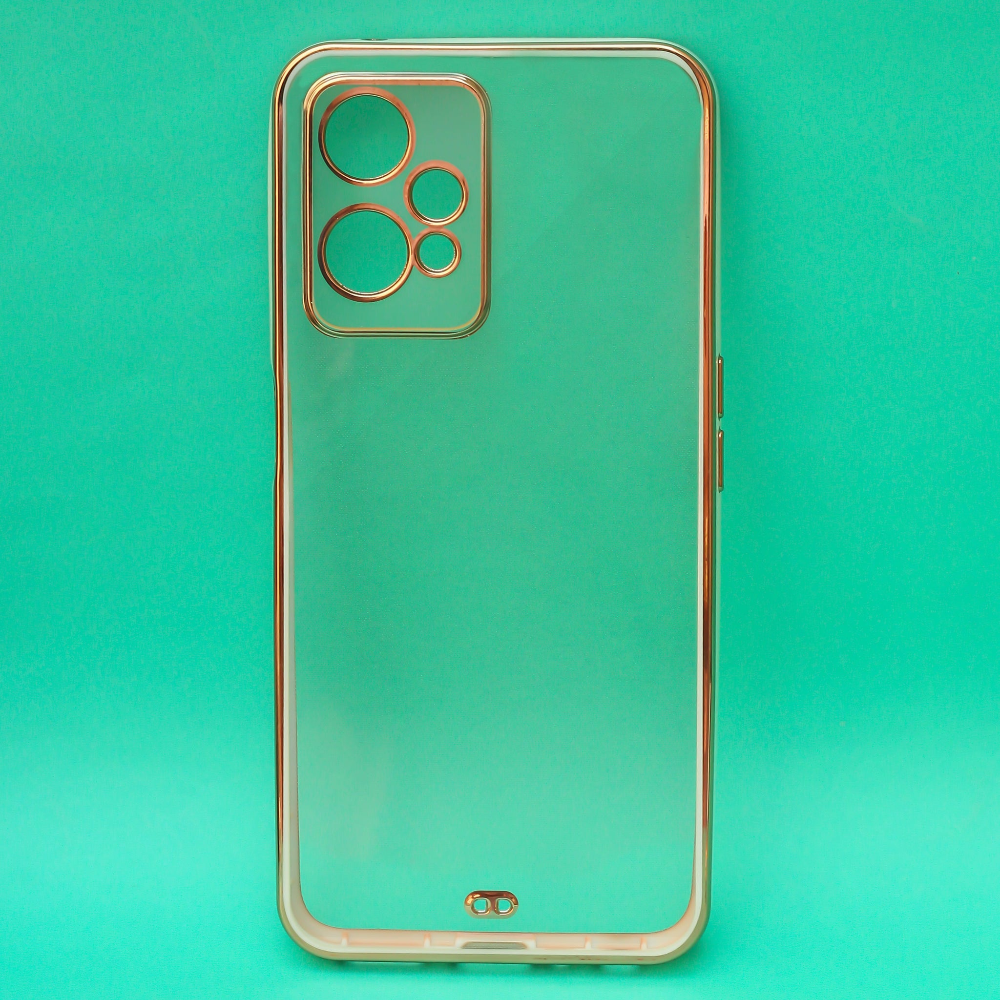 White Electroplated Transparent Case for Oneplus Nord CE 2 Lite