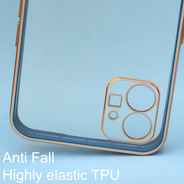 Blue Electroplated Transparent Case for Nothing Phone 1