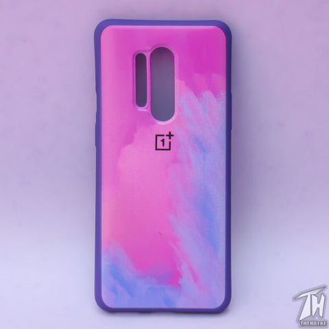 Magenta oil paint Silicone case for Oneplus 8 Pro