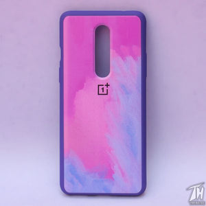 Magenta oil paint Silicone case for Oneplus 8