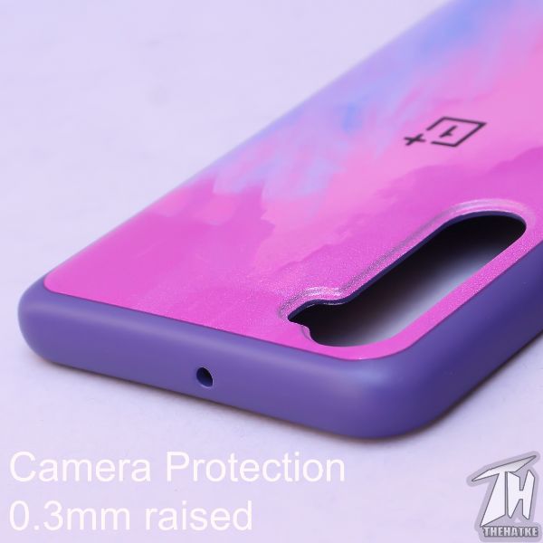 Magenta oil paint Silicone case for Oneplus Nord
