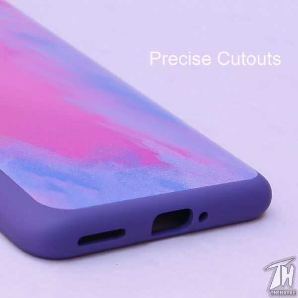 Magenta oil paint Silicone case for Oneplus 9 Pro