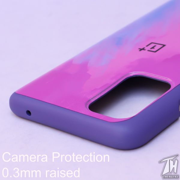 Magenta oil paint Silicone case for Oneplus 9 Pro