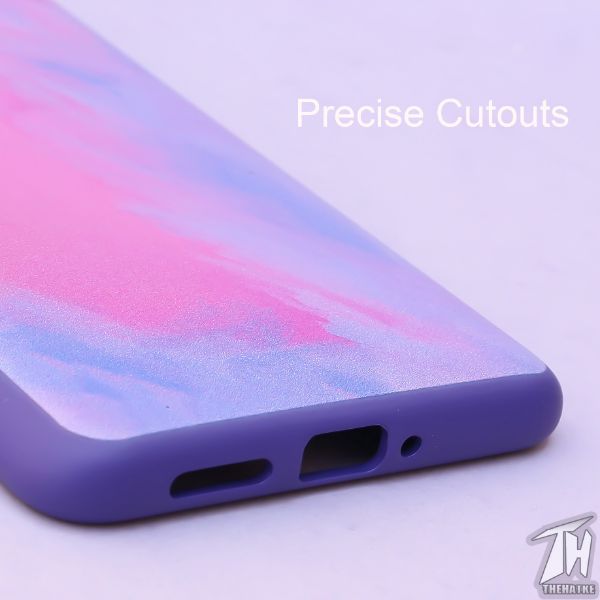 Magenta oil paint Silicone case for Oneplus 7T