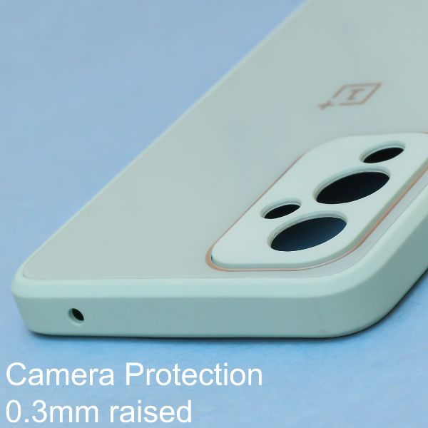 Sea Green camera Safe mirror case for Oneplus 9