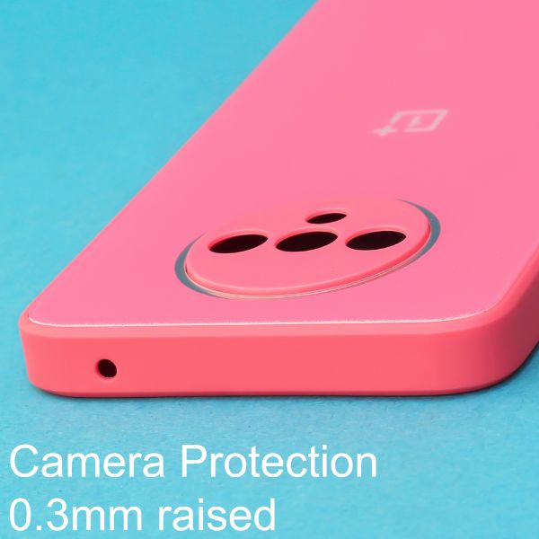 Dark Pink camera protection mirror case for Oneplus 7T