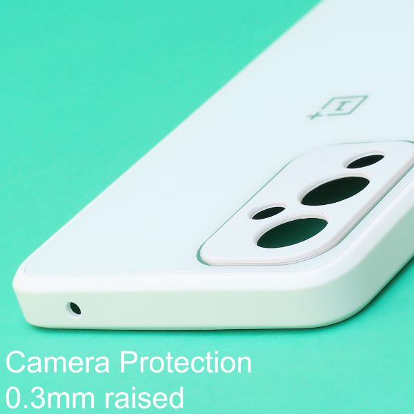 White camera Safe mirror case for Oneplus 9