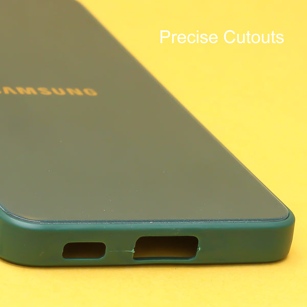 Dark green camera Safe mirror case for Samsung S21 FE