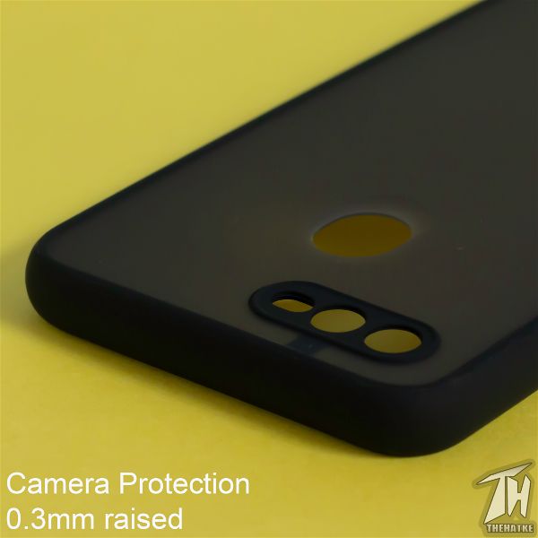 Black Smoke Camera Safe Silicone case for Oppo A5s