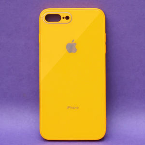 Yellow camera Safe mirror case for Apple Iphone 8 Plus