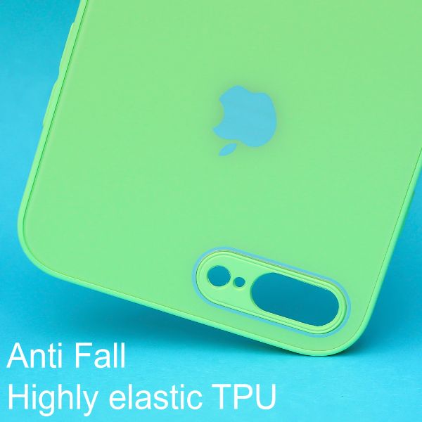 Light green camera Safe mirror case for Apple Iphone 8 Plus