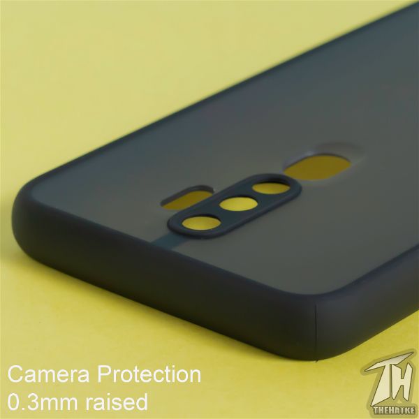 Black Smoke Camera Safe Silicone case for Oppo A5 2020