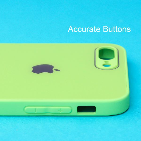 Light green camera Safe mirror case for Apple Iphone 8 Plus