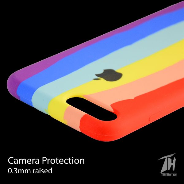 Rainbow Silicone Case for Apple iphone 8 plus