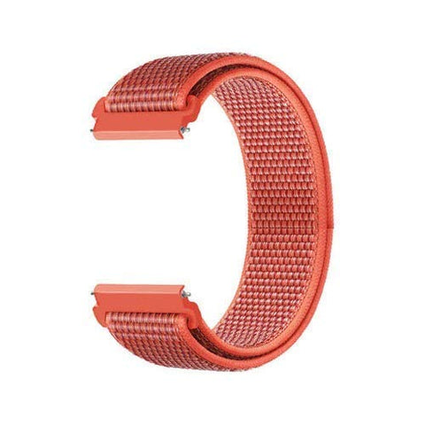 Light Red Nylon Strap For Smart Watch 22mm