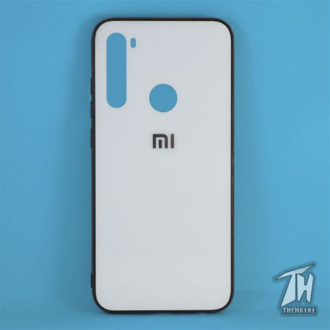 White mirror Silicone  case for Redmi note 8