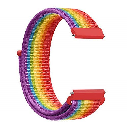 Rainbow Nylon Strap For Smart Watch 22mm