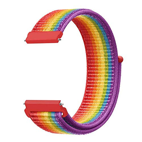 Rainbow Nylon Strap For Smart Watch 20mm