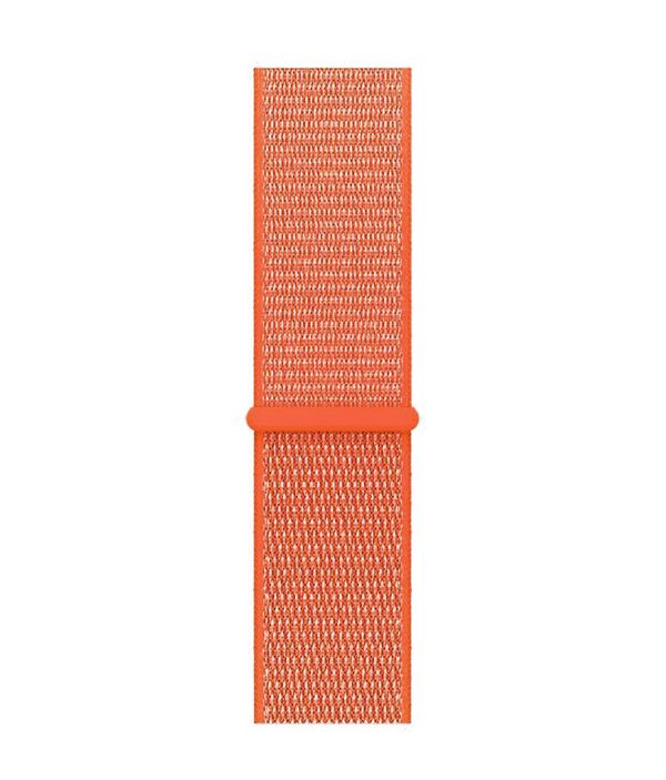Dark Orange Nylon Strap For Smart Watch 20mm