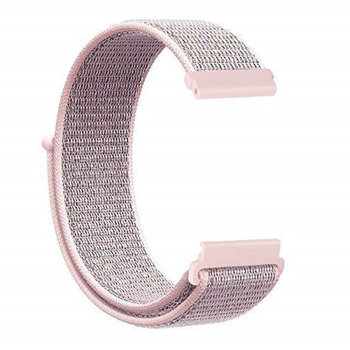 Light Pink Nylon Strap For Smart Watch 20mm