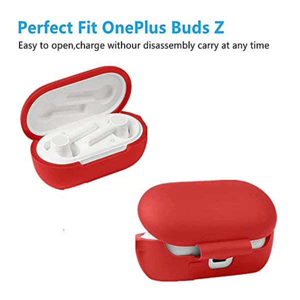 Red Silicone case for Oneplus Buds z2