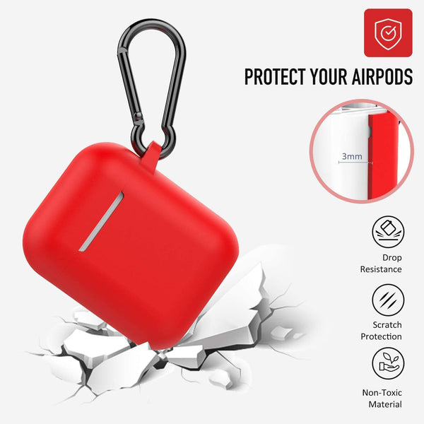Red Silicone case for Realme Buds Air