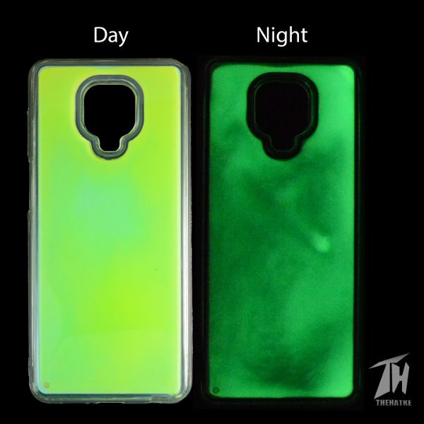 Green Glow in the dark case for Redmi note 9 pro
