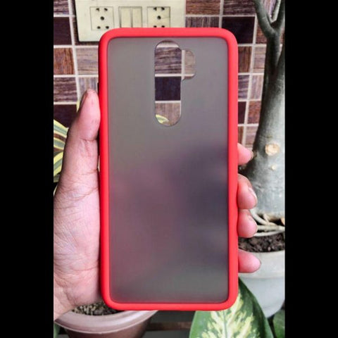 Red Smoke Silicone Safe case for Redmi note 8 pro