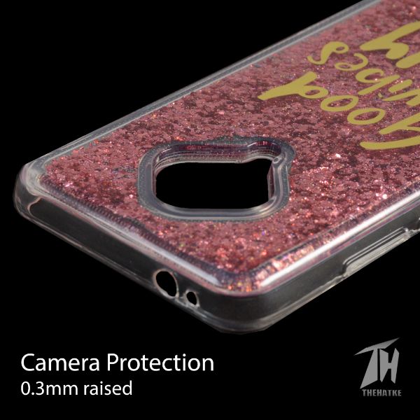 Pink Good Vibes Glitter  Silicone Case for Vivo S1 pro