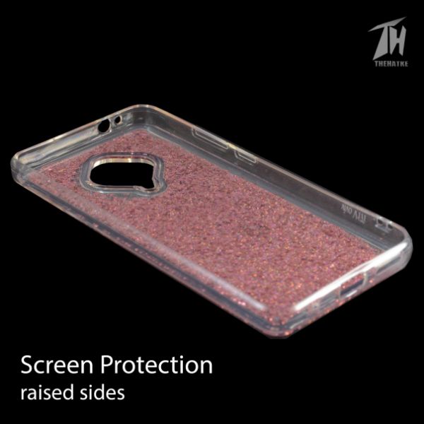 Pink Good Vibes Glitter  Silicone Case for Vivo S1 pro
