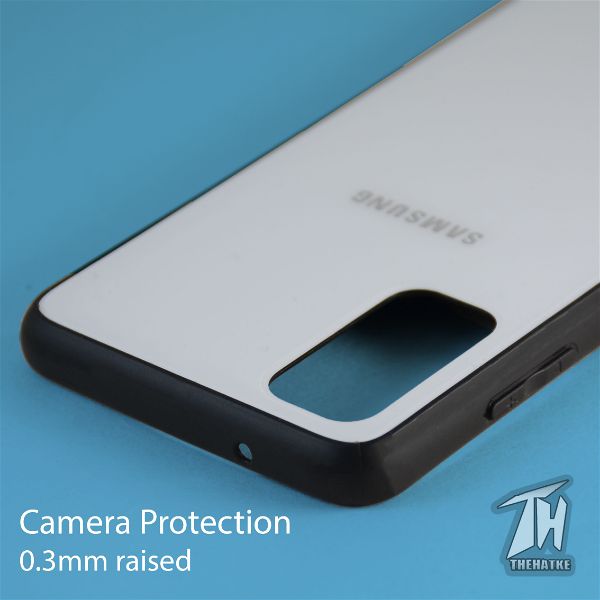 White mirror Silicone case for Samsung S20