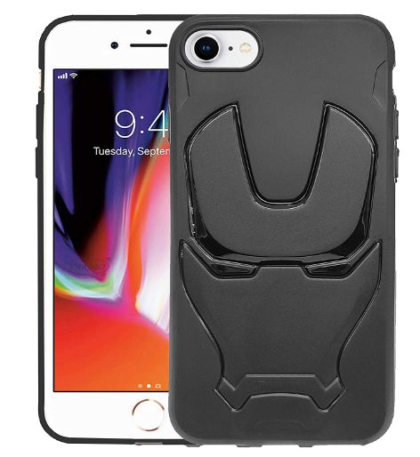 Ironman Engraved logo silicon Case 