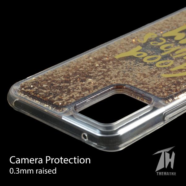 Brown Good Vibes Glitter  Silicone Case for Vivo v20