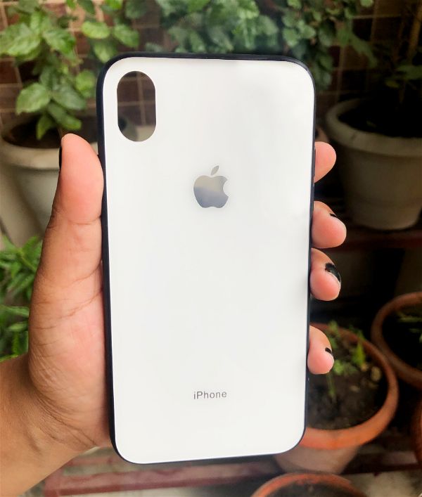 White mirror Silicone case for Apple iphone Xr