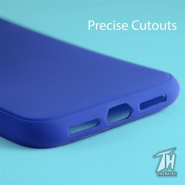 Dark Blue Silicone Case for Apple iphone Xs max