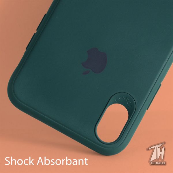 Dark Green Silicone Case for Apple iphone Xr
