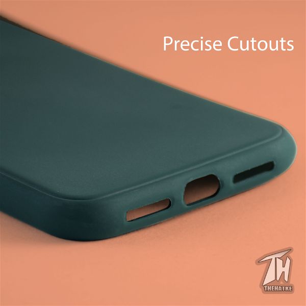 Dark Green Silicone Case for Apple iphone Xr
