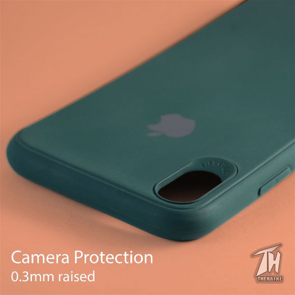 Dark Green Silicone Case for Apple iphone Xs max