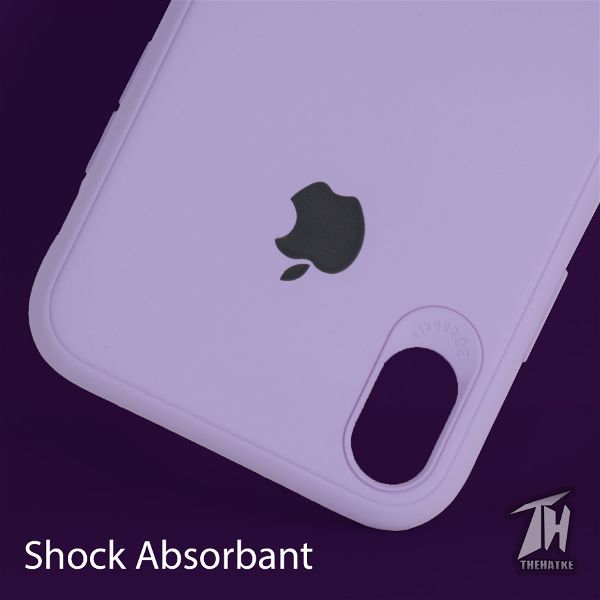 Purple Silicone Case for Apple iphone X/xs