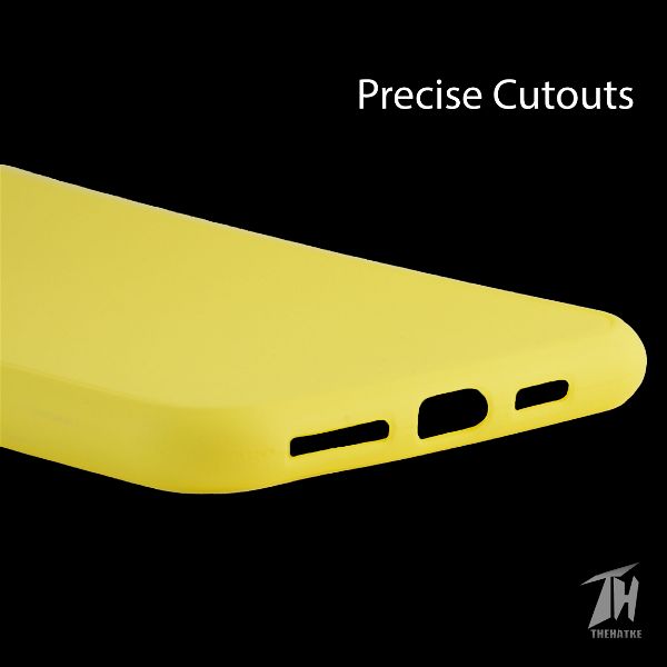Yellow Silicone Case for Apple iphone XR
