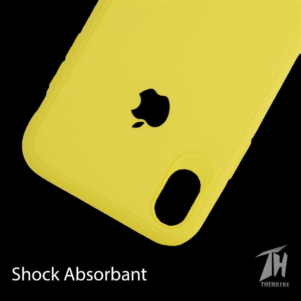 Yellow Silicone Case for Apple iphone X/Xs