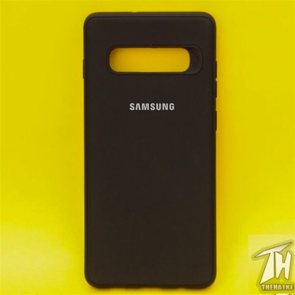 Black Silicone Case for Samsung S10