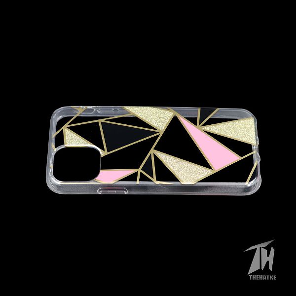 Golden Stripes transparent silicon case for Apple iphone 11 pro