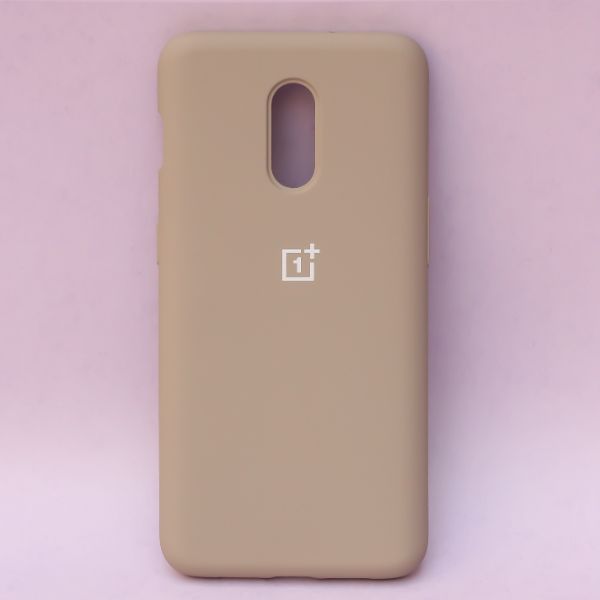 Brown Original Silicone case for Oneplus 7 - The Hatke